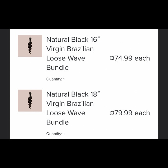 Virgin Brazilian lose wave bundle 16/18/20 - Picture 3 of 4